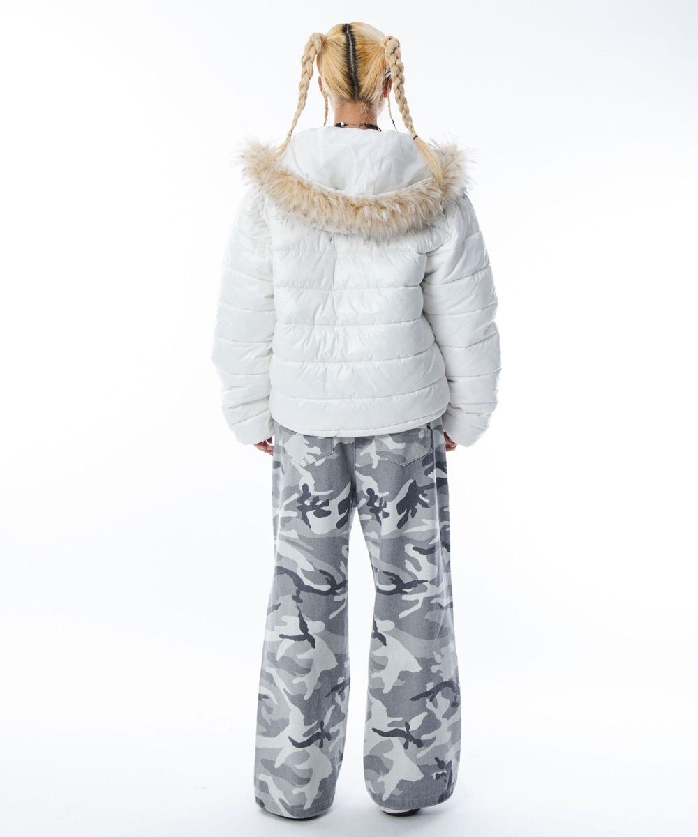 WEGO 【ユニセックス着用ITEM】2WAYシャイニーパファーフーディー 