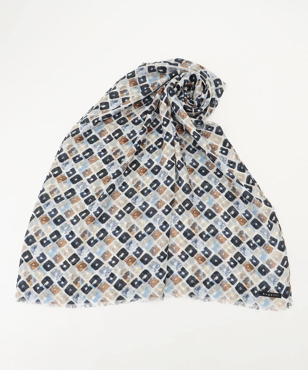 JOSEPH ABBOUD 【V.FRAAS】ビンテージジオメトリック ストール 