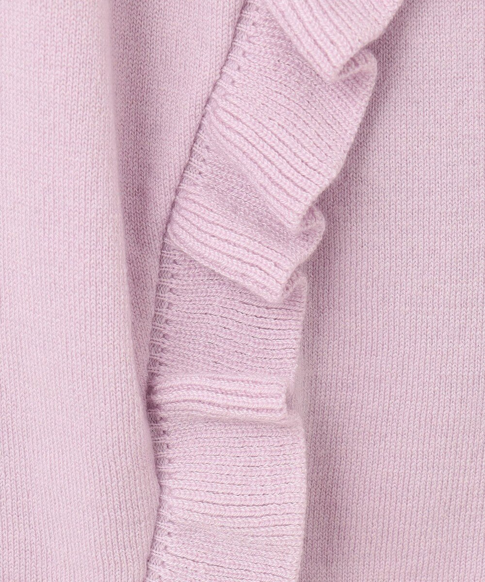 組曲 S 【WEB限定】サイドフリルカーディガン 