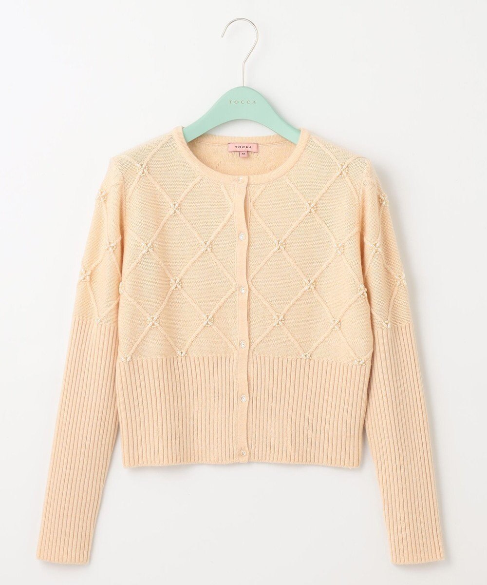 TOCCA 【洗える】PEARL BOUQUET KNIT カーディガン 