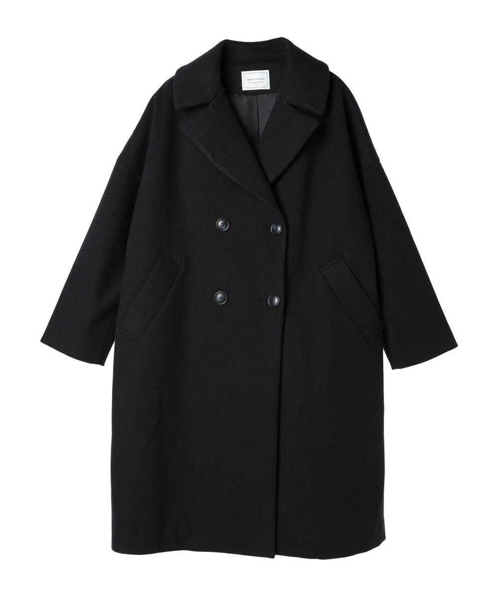 AMERICAN HOLIC 中空ＦＩＢＥＲドロップショルダーチェスターコート 