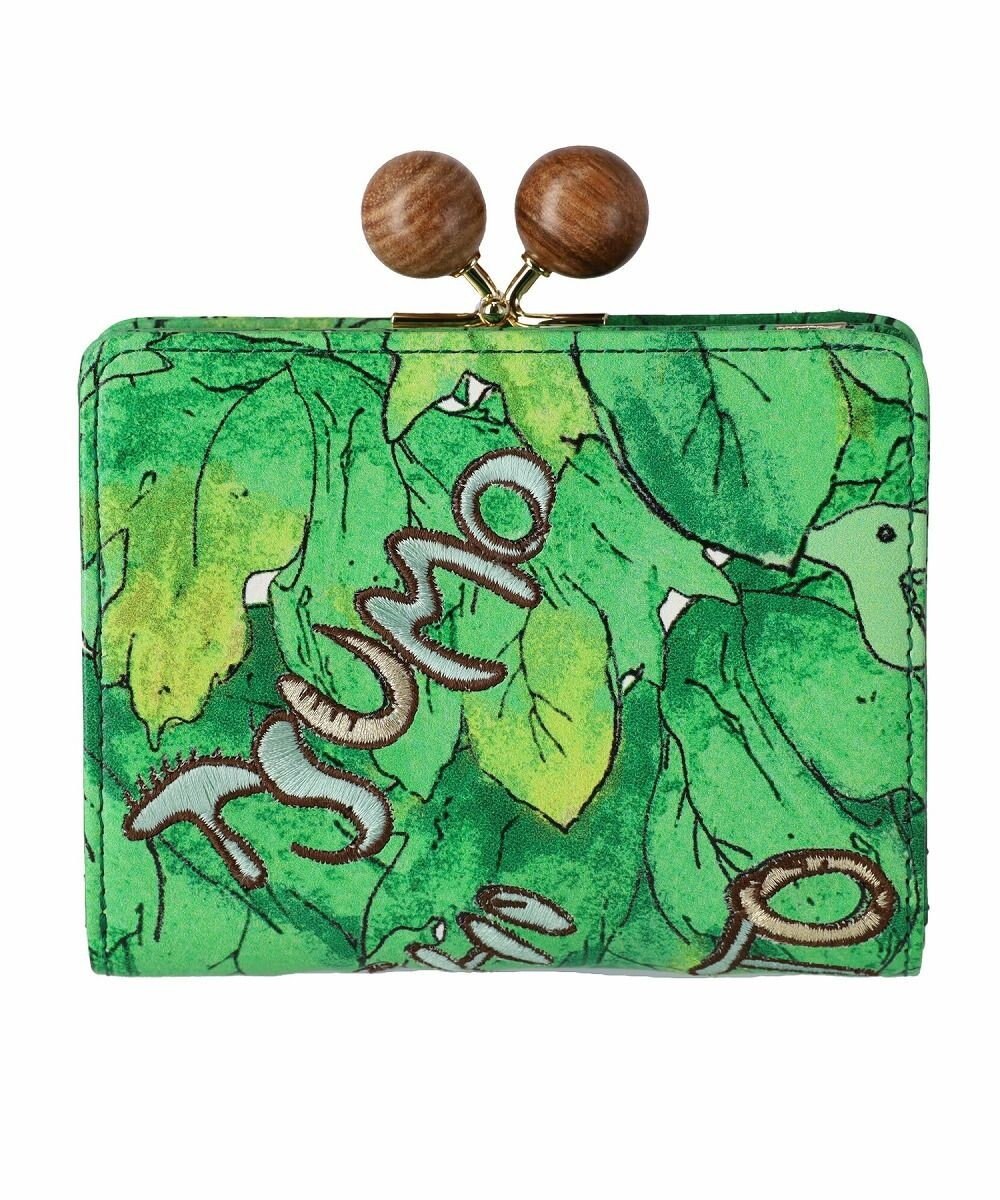 tsumori chisato CARRY 葉っぱ がま口 2つ折り財布 