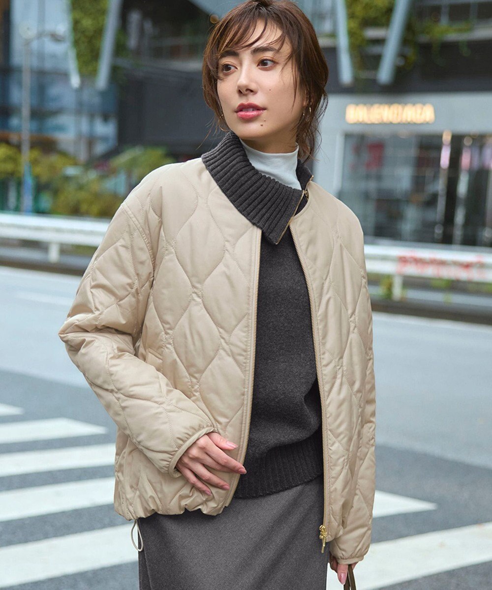 23区 中綿パディング コンパクト アウター 