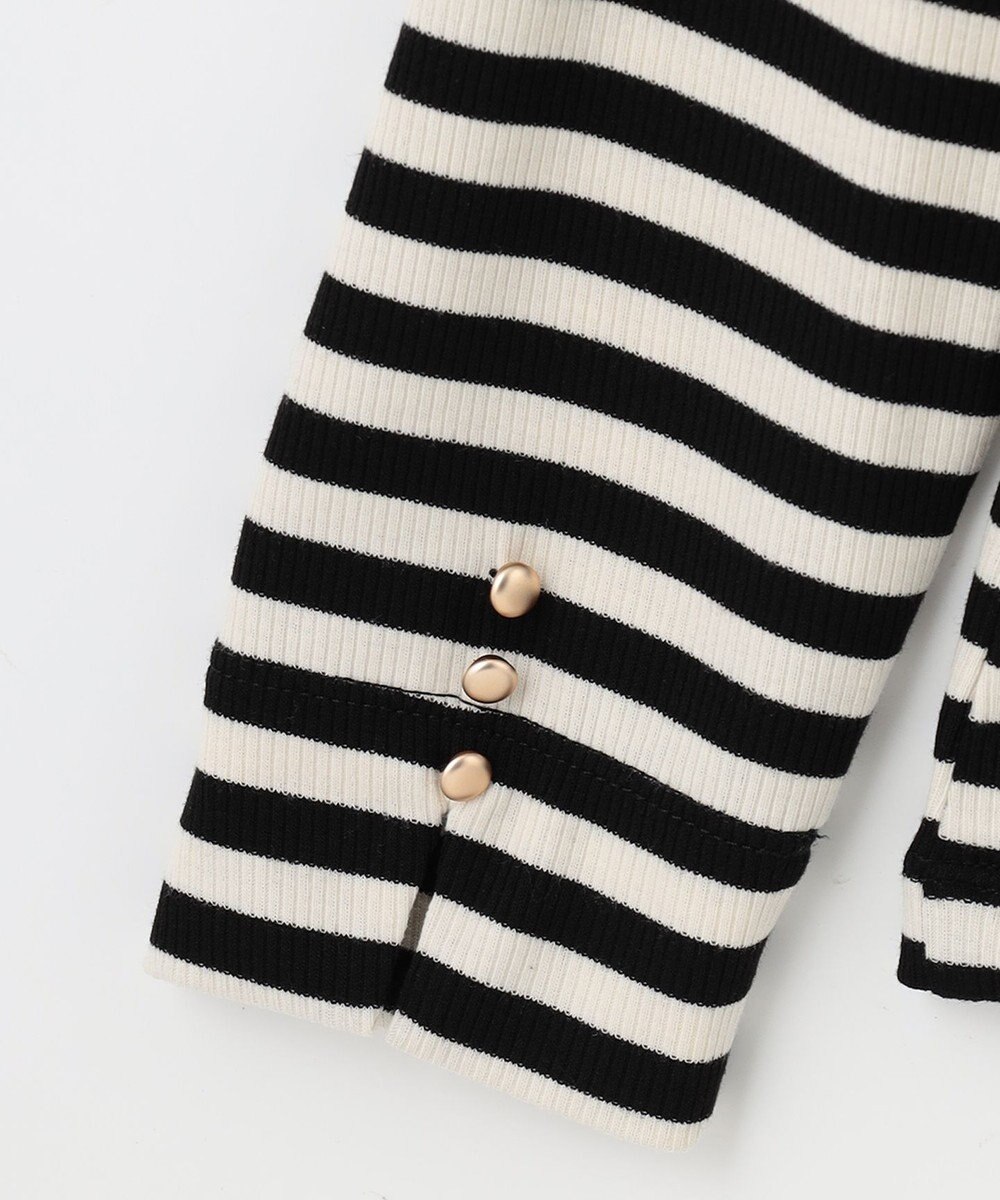 ANY SIS 【洗える】リブタートル カットソー 