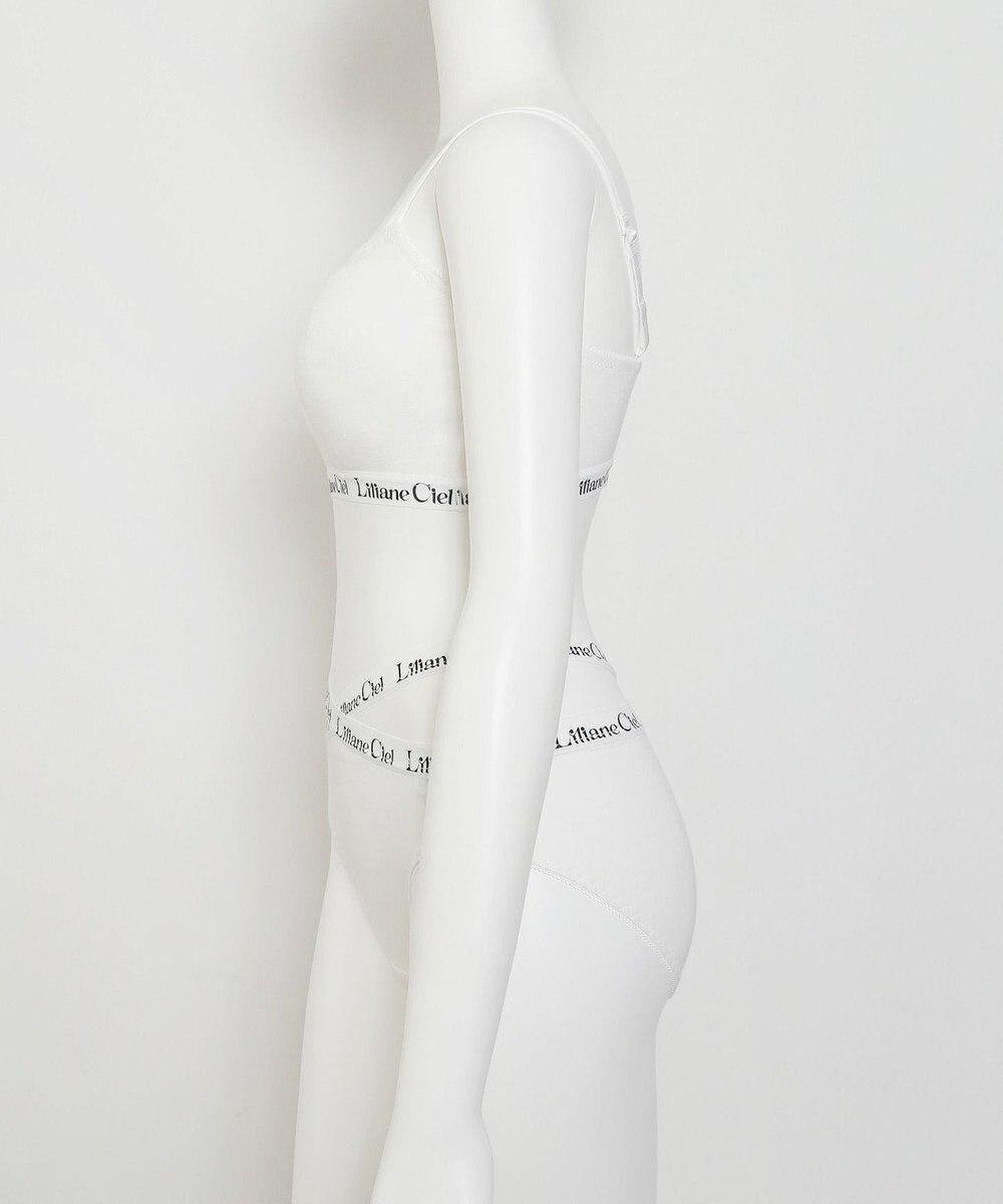 WEGO 【ブラトップ＆ショーツセット】Liliane　Ciel　ロゴテープ 