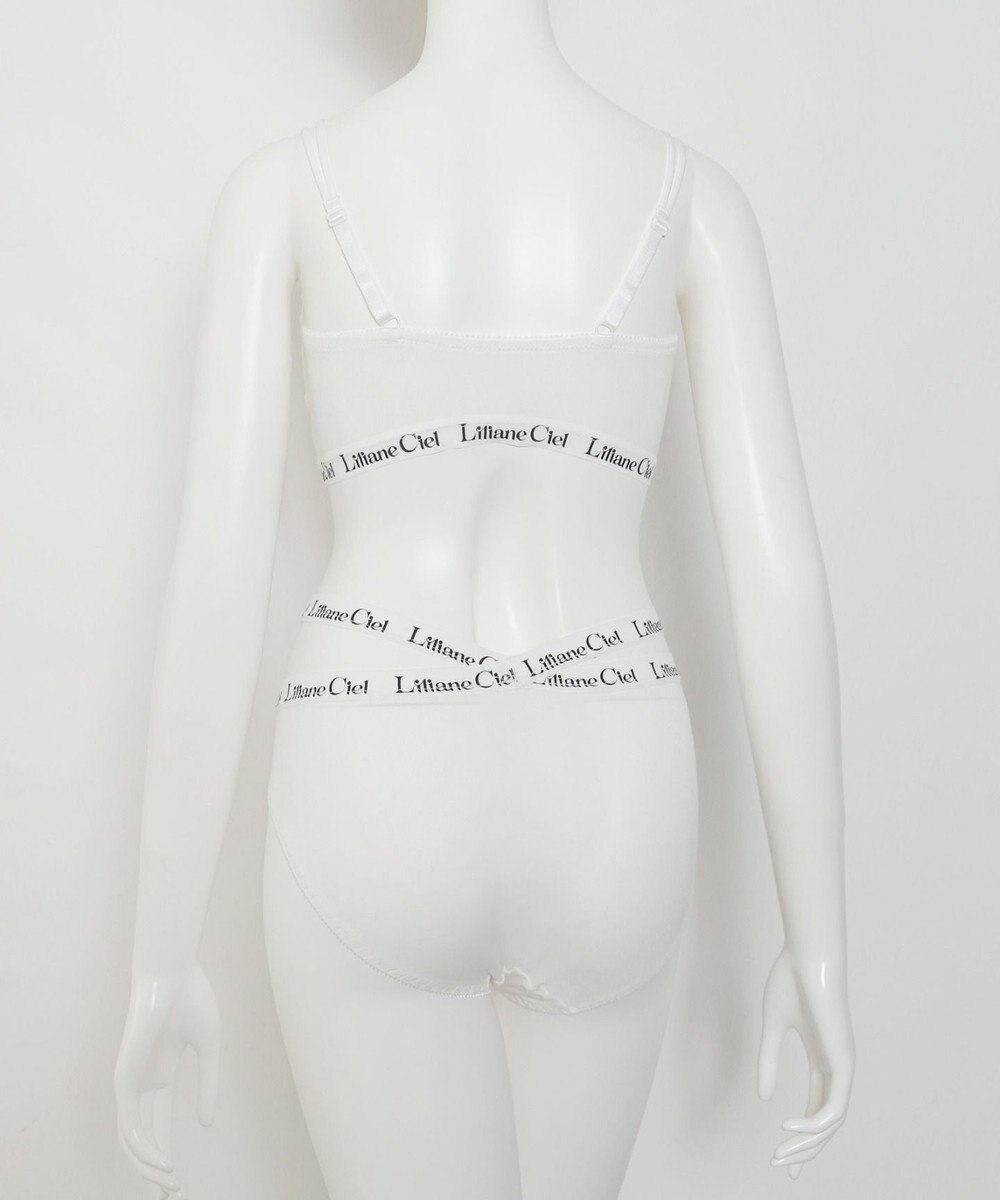 WEGO 【ブラトップ＆ショーツセット】Liliane　Ciel　ロゴテープ 