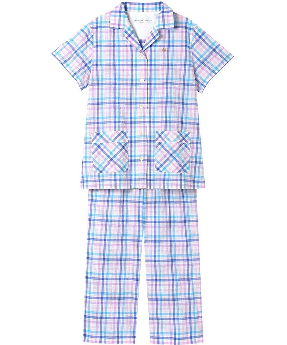 tsumori chisato SLEEP ツモリチサト パジャマ 4分袖 9分丈 綿混(本体) ローン素材 レディース UDT155 /ワコール 