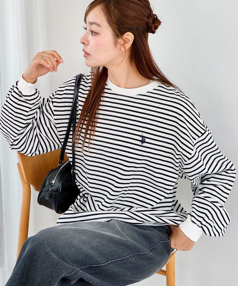 WEGO USPOLOだぼそでカラーロンT 