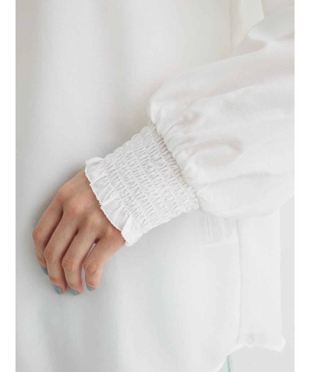 Green Parks ・ＥＬＥＮＣＡＲＥ　ＤＵＥ　シャーリングカラーブラウス 