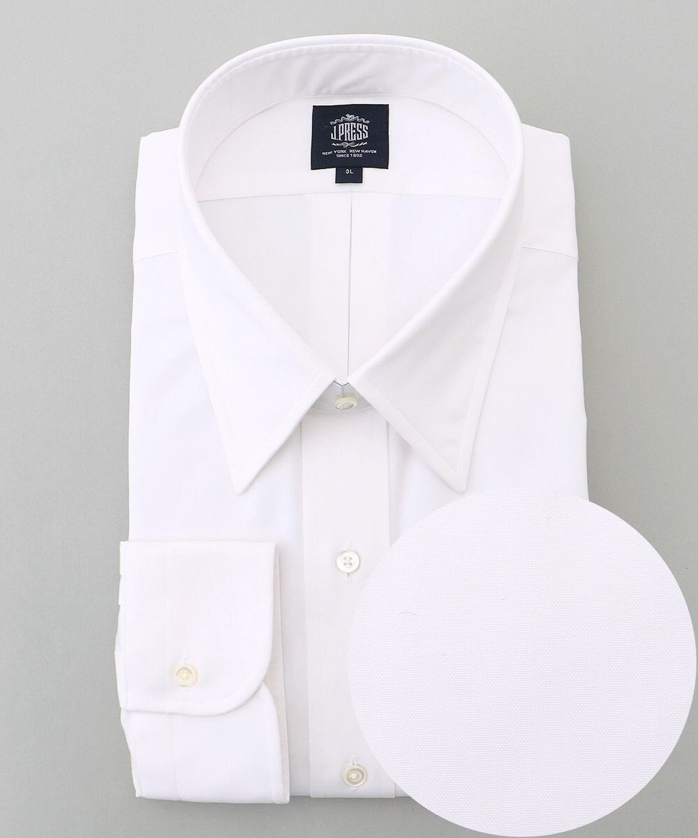 J.PRESS MEN 【KING SIZE】【定番】【PREMIUM PLEATS / 形態安定】ピンオックス ドレスシャツ / レギュラー 