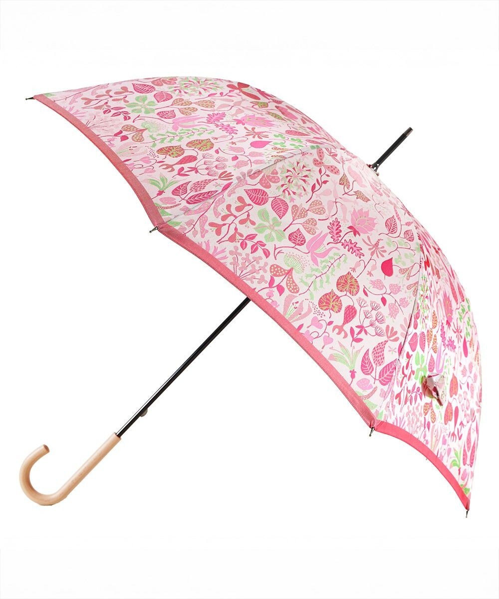 槇田商店 <新柄登場>Stig Lindberg HERBARIUM BRIGHT ピンク 長傘 