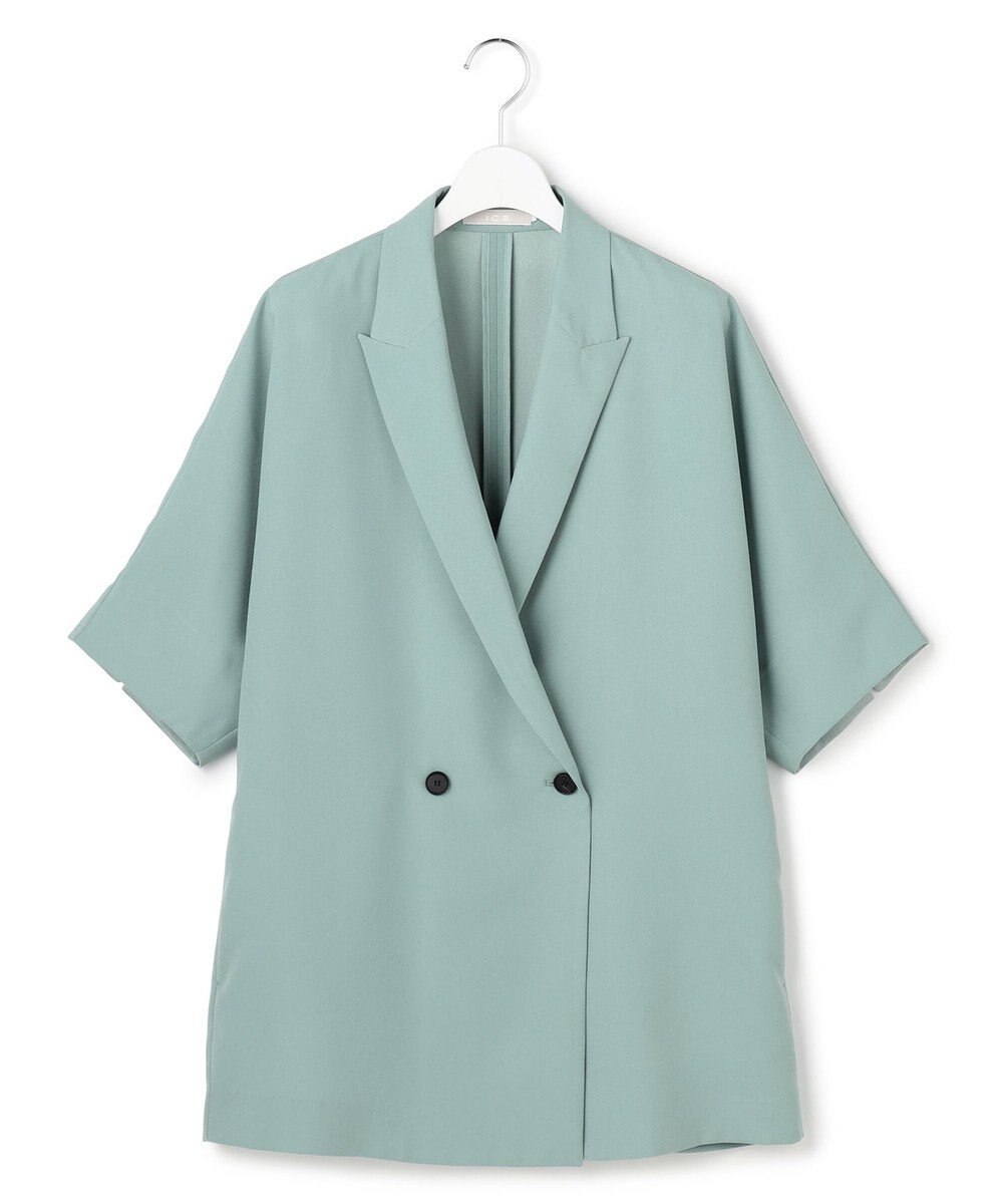 ICB 【先行予約】 FluidBackSatin ハーフスリーブジャケット 