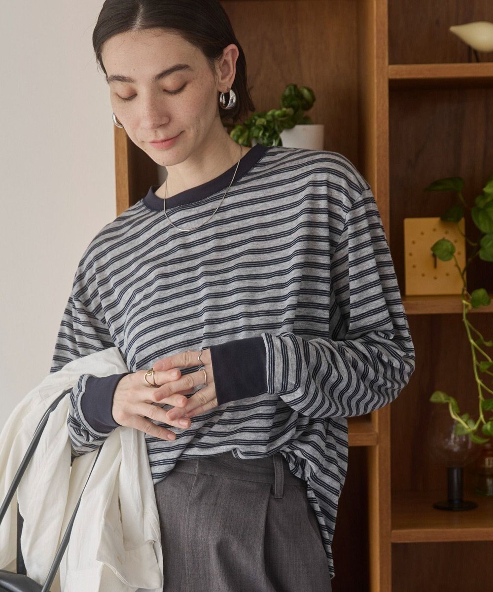 WEGO 【ANGIE VINTAGE】シアースラブボーダーロンＴ 