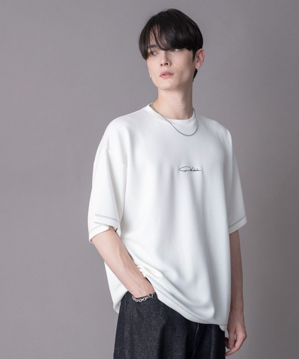 WEGO 【機能T/ユニセックス着用ITEM】カラーステッチワンポイントT（SS） 