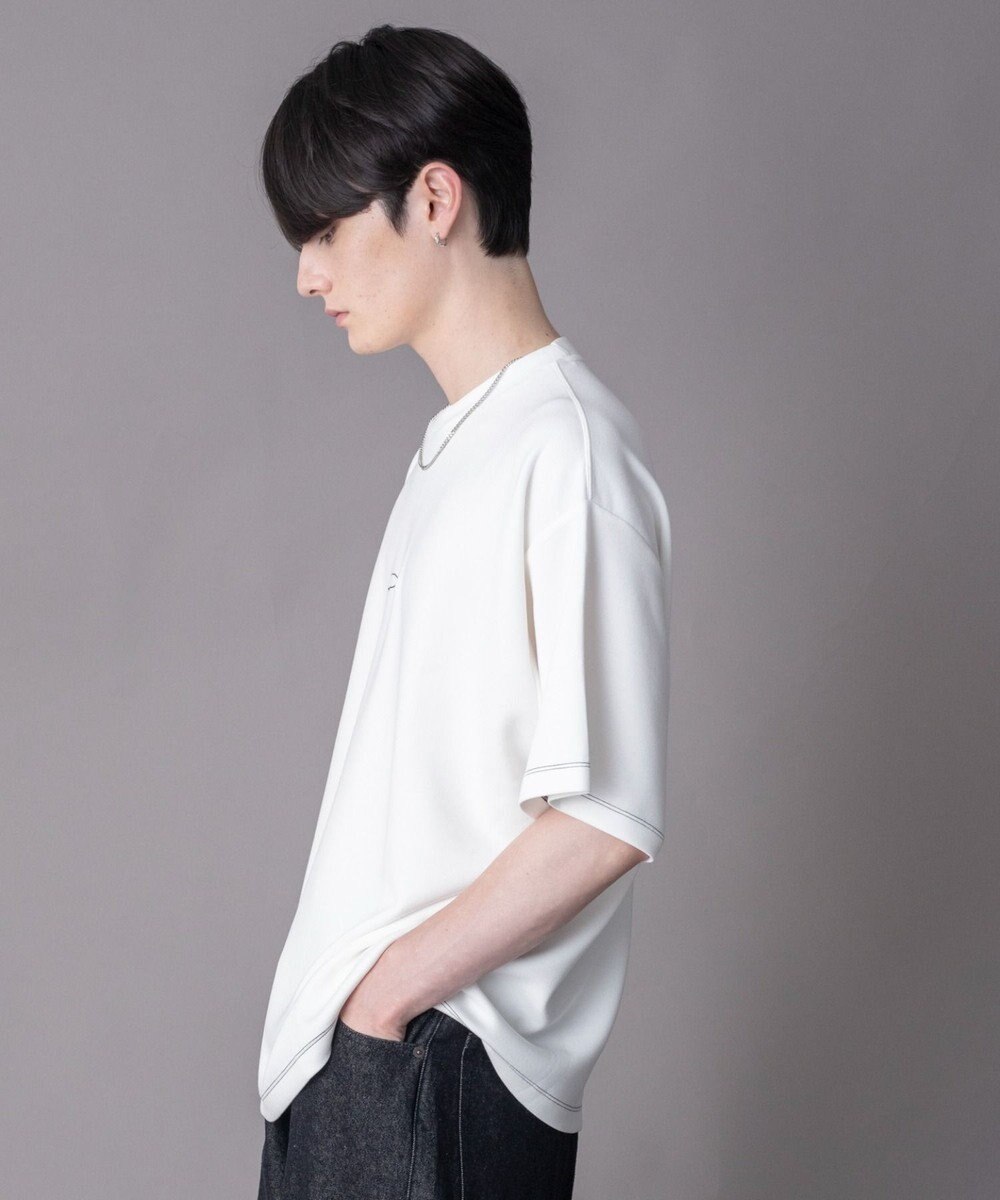 WEGO 【機能T/ユニセックス着用ITEM】カラーステッチワンポイントT（SS） 