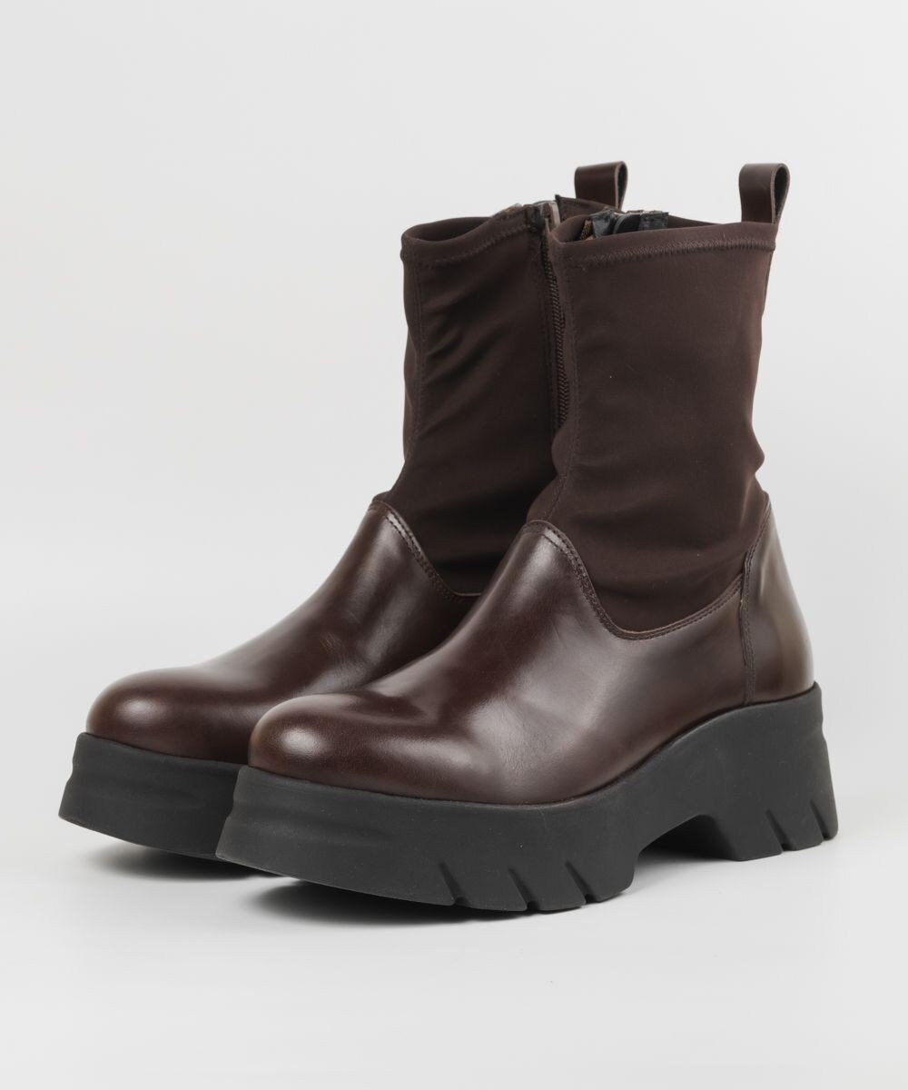 BONTRE 【BONTRE/ボントレ】厚底ストレッチミドルブーツ/40101-UA 