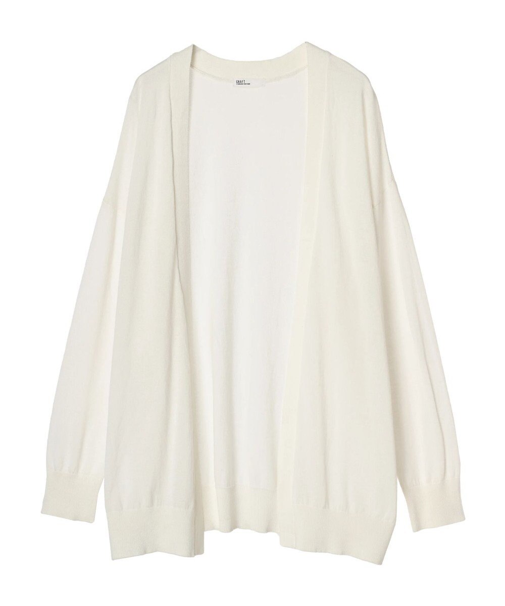 CRAFT STANDARD BOUTIQUE 強撚綿ニットカーディガン 