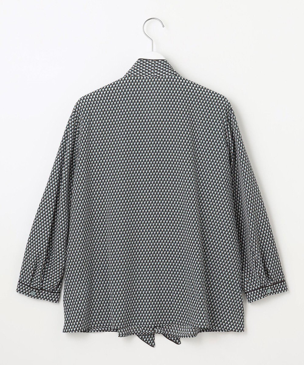 自由区 【洗える】ジオメトリックハートプリント ブラウス 