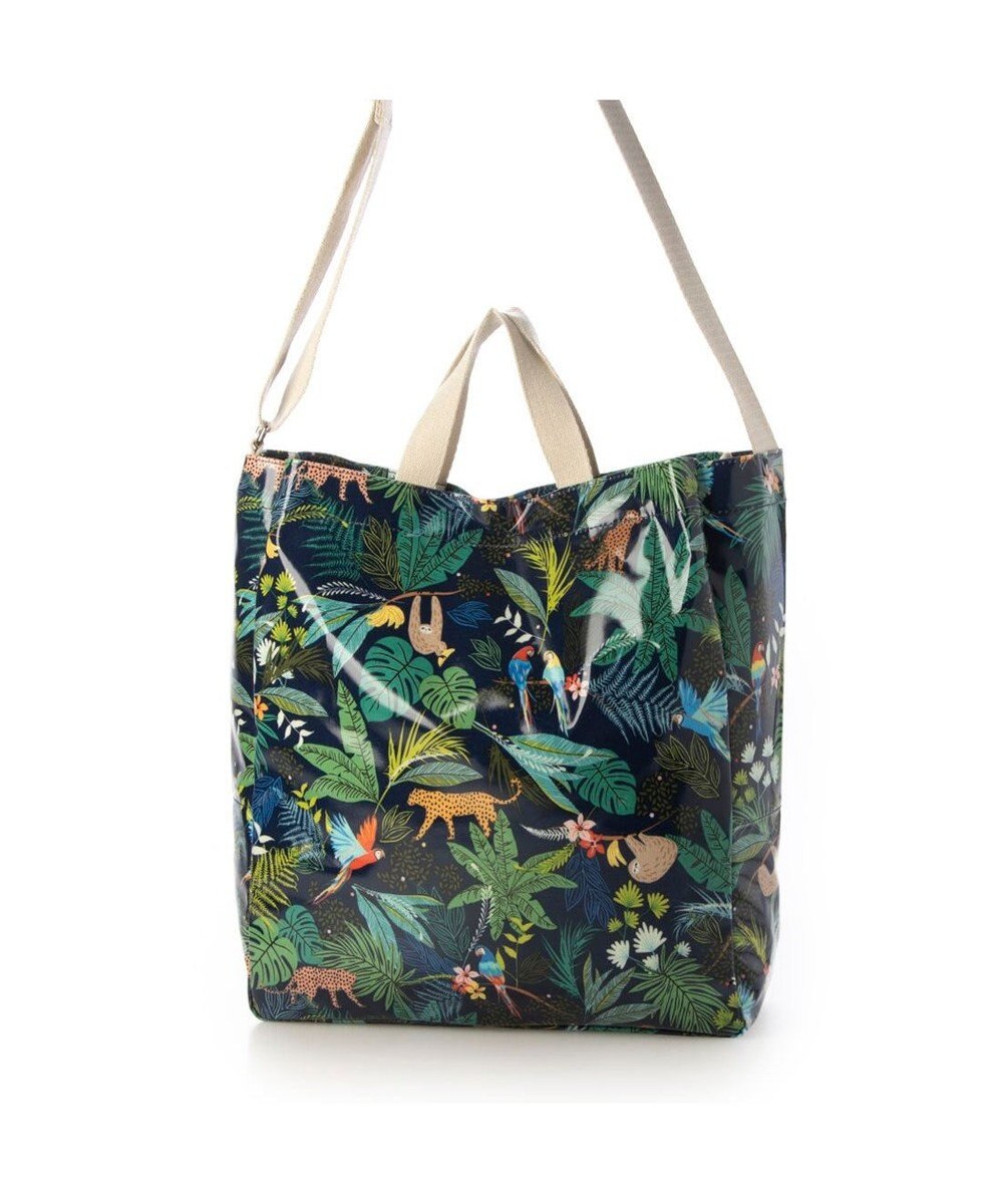 UNBILLION カシュカシュ cachecache / PVC加工プリント2wayトートバッグ 