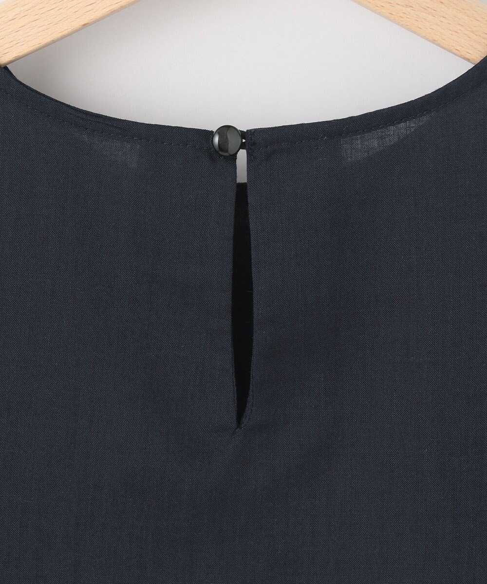 SHARE PARK LADIES 【洗える】ウォッシャブルリネン　ノースリブラウス 