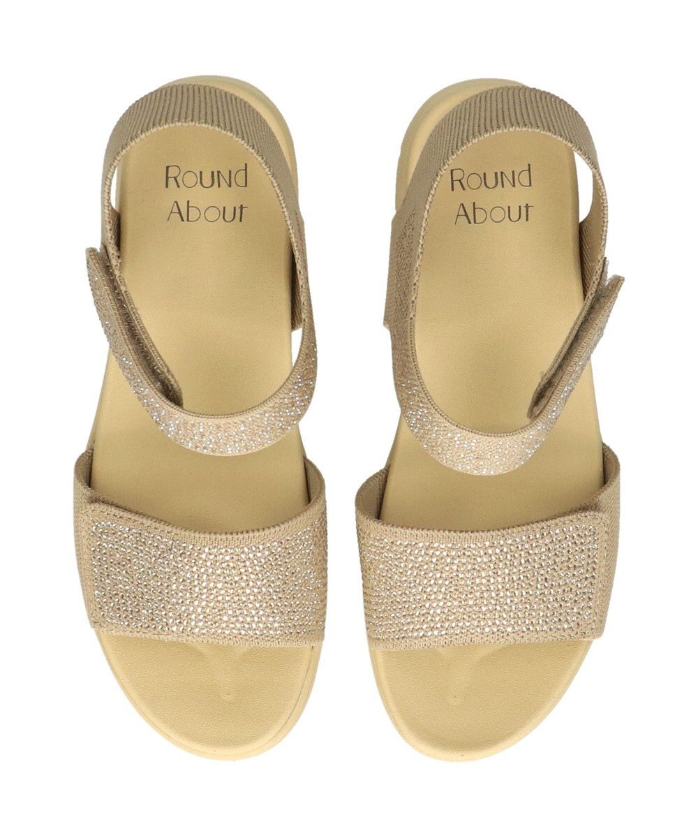 Bridget Birkin 【Round About】ラインストーンアンクルストラップサンダル 