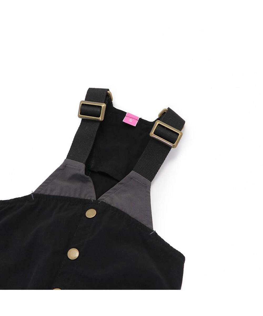 PET PARADISE ペットパラダイス オーバーオール ミリタリ ブラック 【小型犬】 