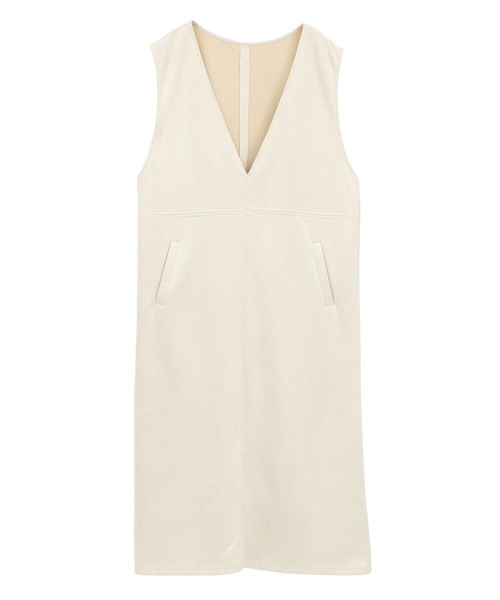 Green Parks なめらかタッチスウェード調ジャンパースカート 