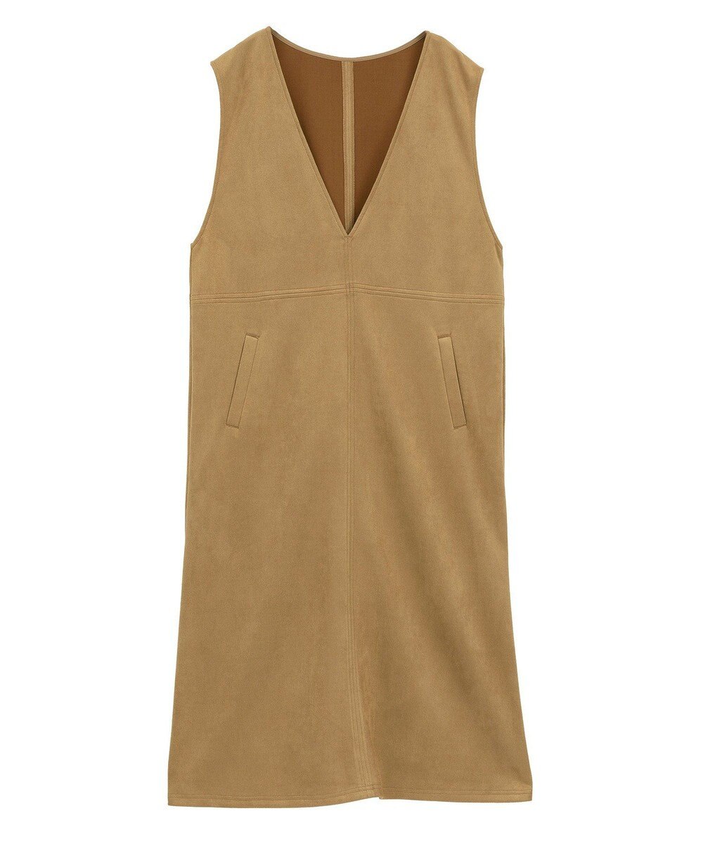 Green Parks なめらかタッチスウェード調ジャンパースカート 