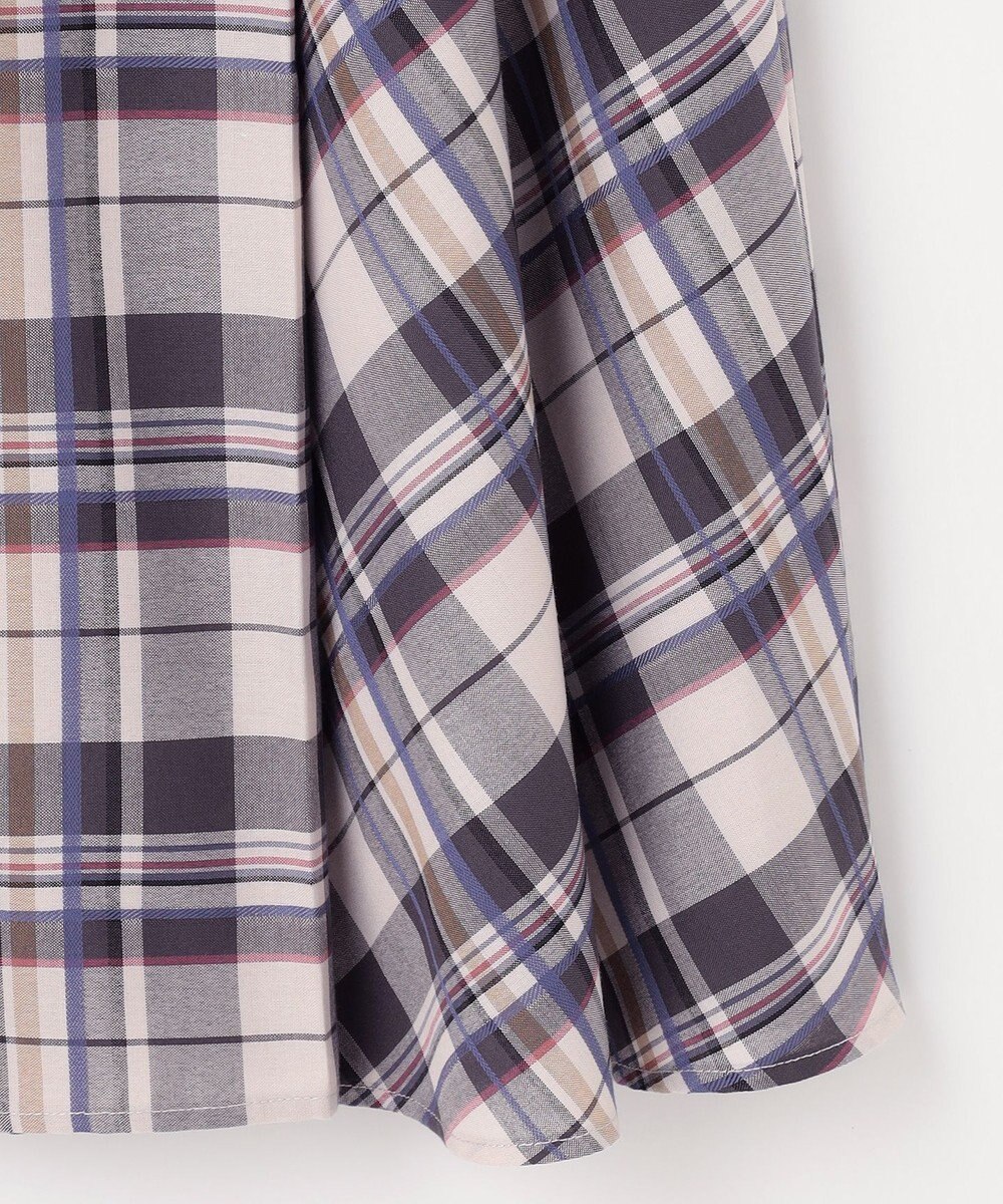 ANY SIS 【洗える】ライトカラーチェック スカート 