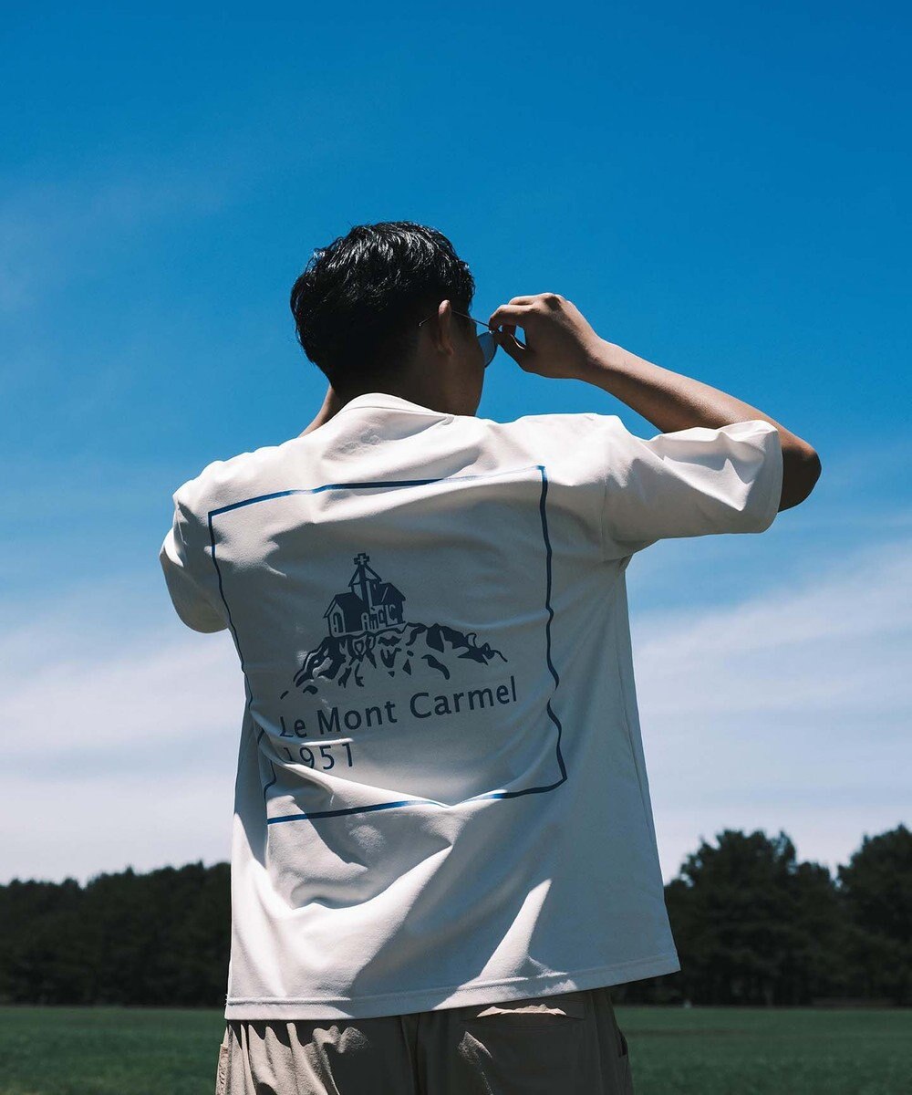 SHARE PARK MENS 【UVカット・吸水速乾・ストレッチ・軽量 】バックプリントポケットTシャツ（L・XLサイズ） 