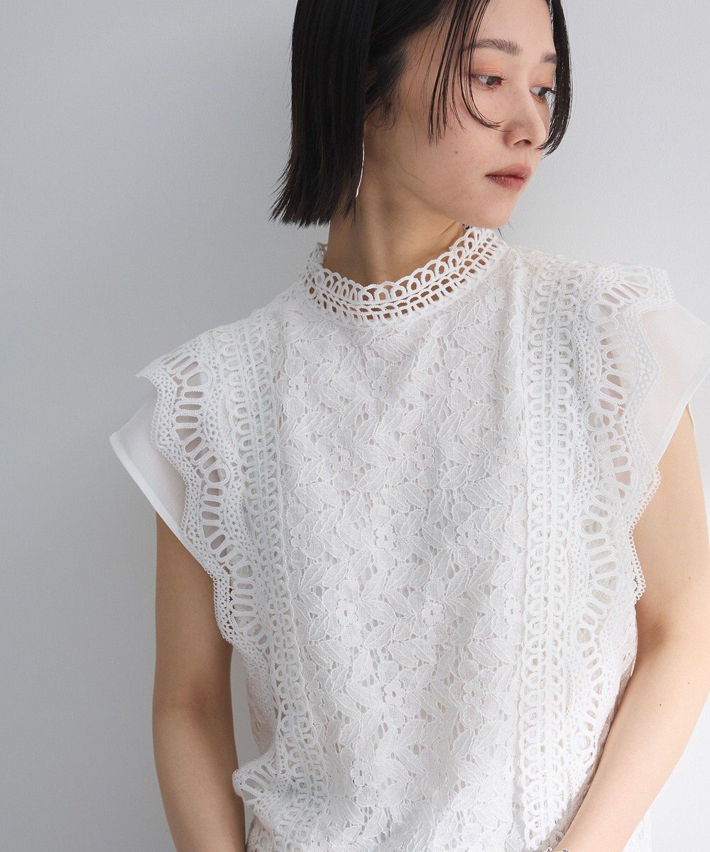Green Parks ・Ｐｅｔｉｔ　Ｆｌｅｕｒ　フレンチレーシーブラウス 