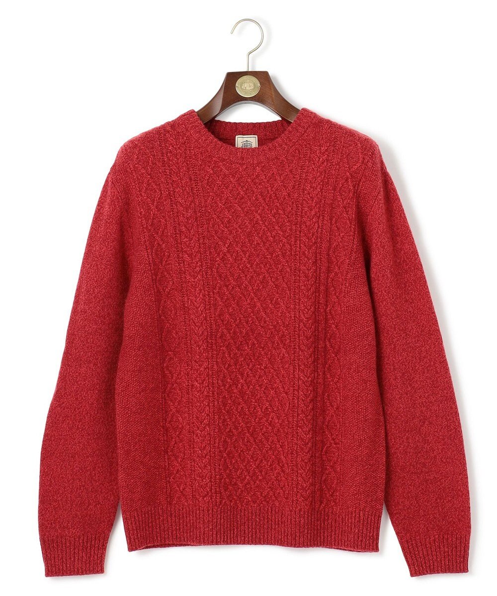 J.PRESS MEN 【KING SIZE】【Cash Lamb’s wool】ケーブルニット / クルー 