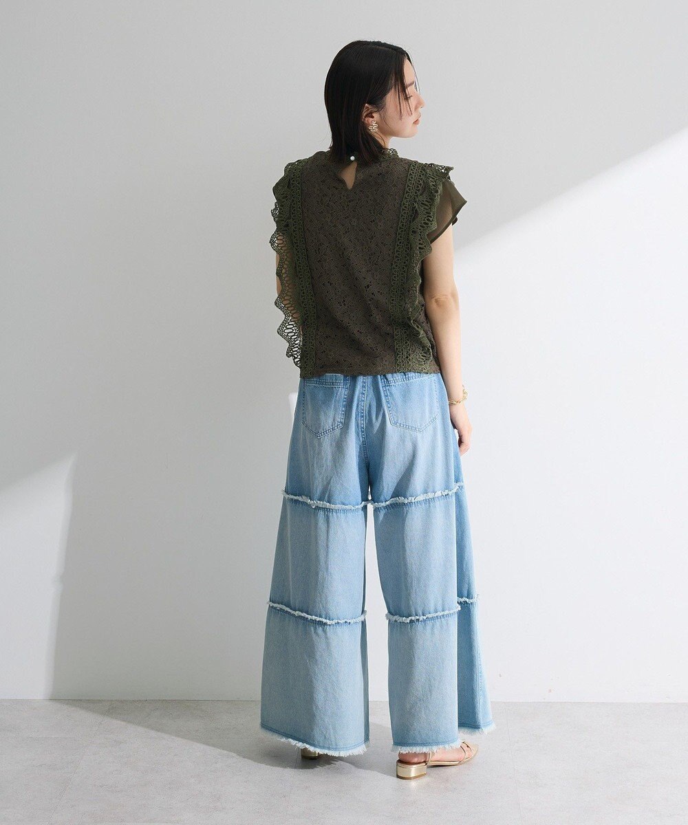 Green Parks ・Ｐｅｔｉｔ　Ｆｌｅｕｒ　フレンチレーシーブラウス 