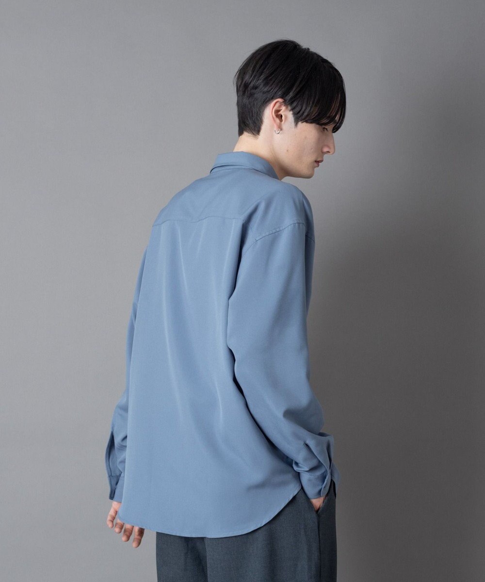 WEGO ワンポイントルーズシャツ（LS） 