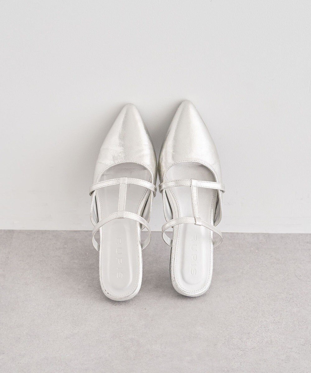 Green Parks ＲＵＰＩＳ．ポインテッドＴストラップミュール 