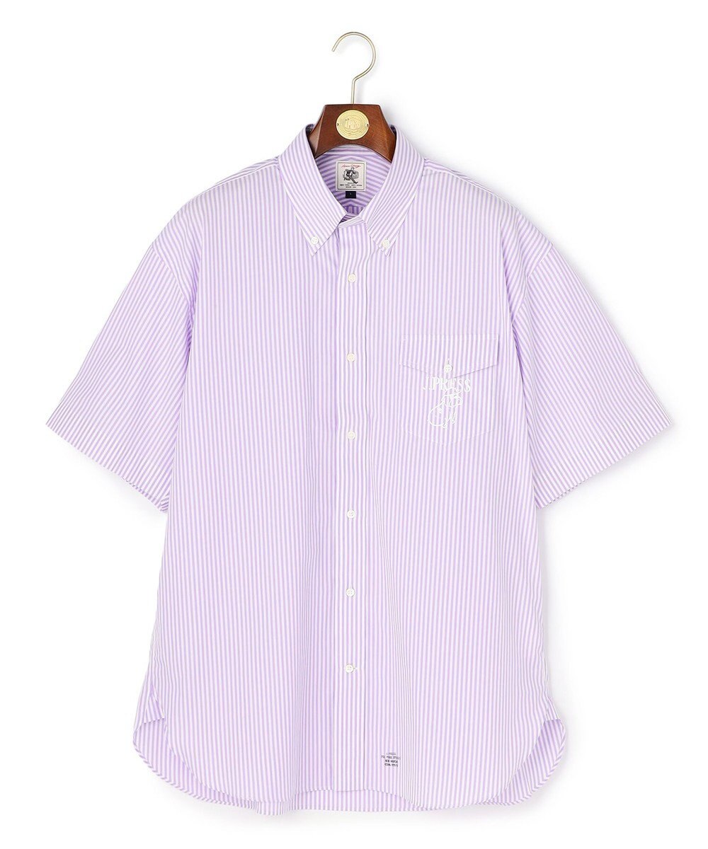 J.PRESS MEN 【AaronChang】【UNISEX】コットンタイプライター ストライプ シャツ / B.D. / Baggy-Fit 