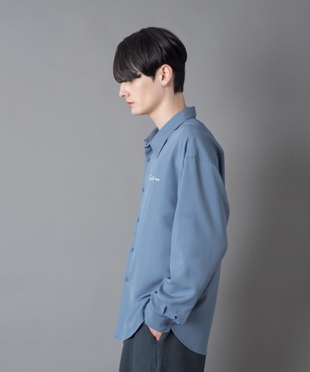 WEGO ワンポイントルーズシャツ（LS） 