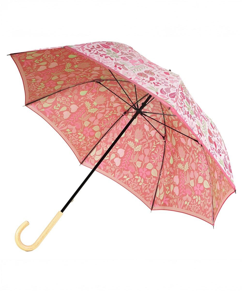 槇田商店 <新柄登場>Stig Lindberg HERBARIUM BRIGHT ピンク 長傘 