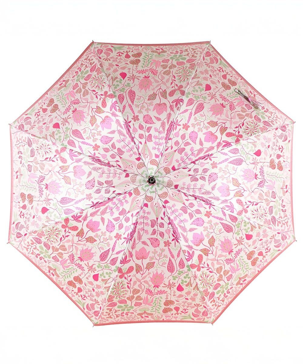 槇田商店 <新柄登場>Stig Lindberg HERBARIUM BRIGHT ピンク 長傘 