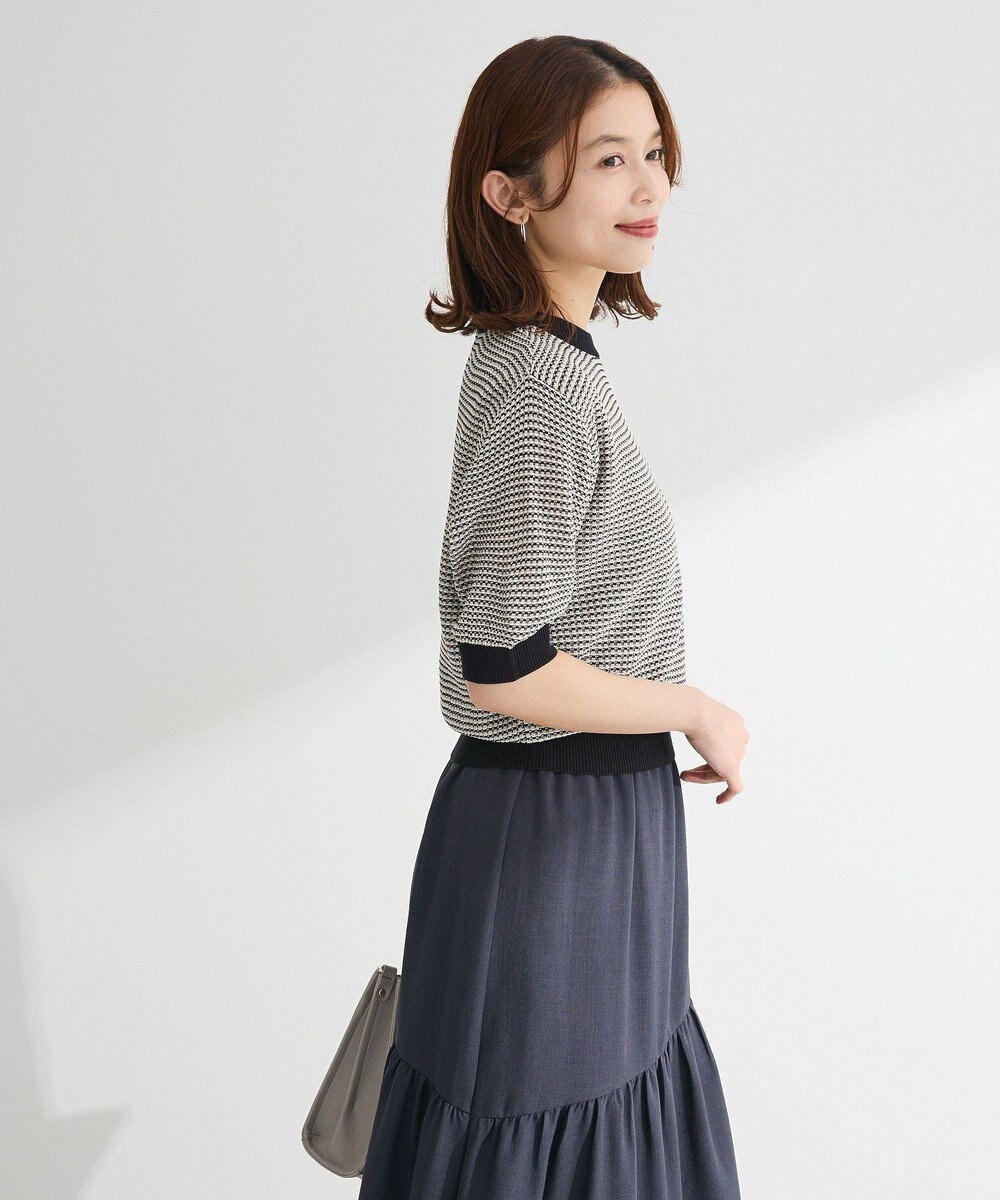 Green Parks ・ｓｗｉｎｇ　ｂｙ　マルチカラージャカードニット 