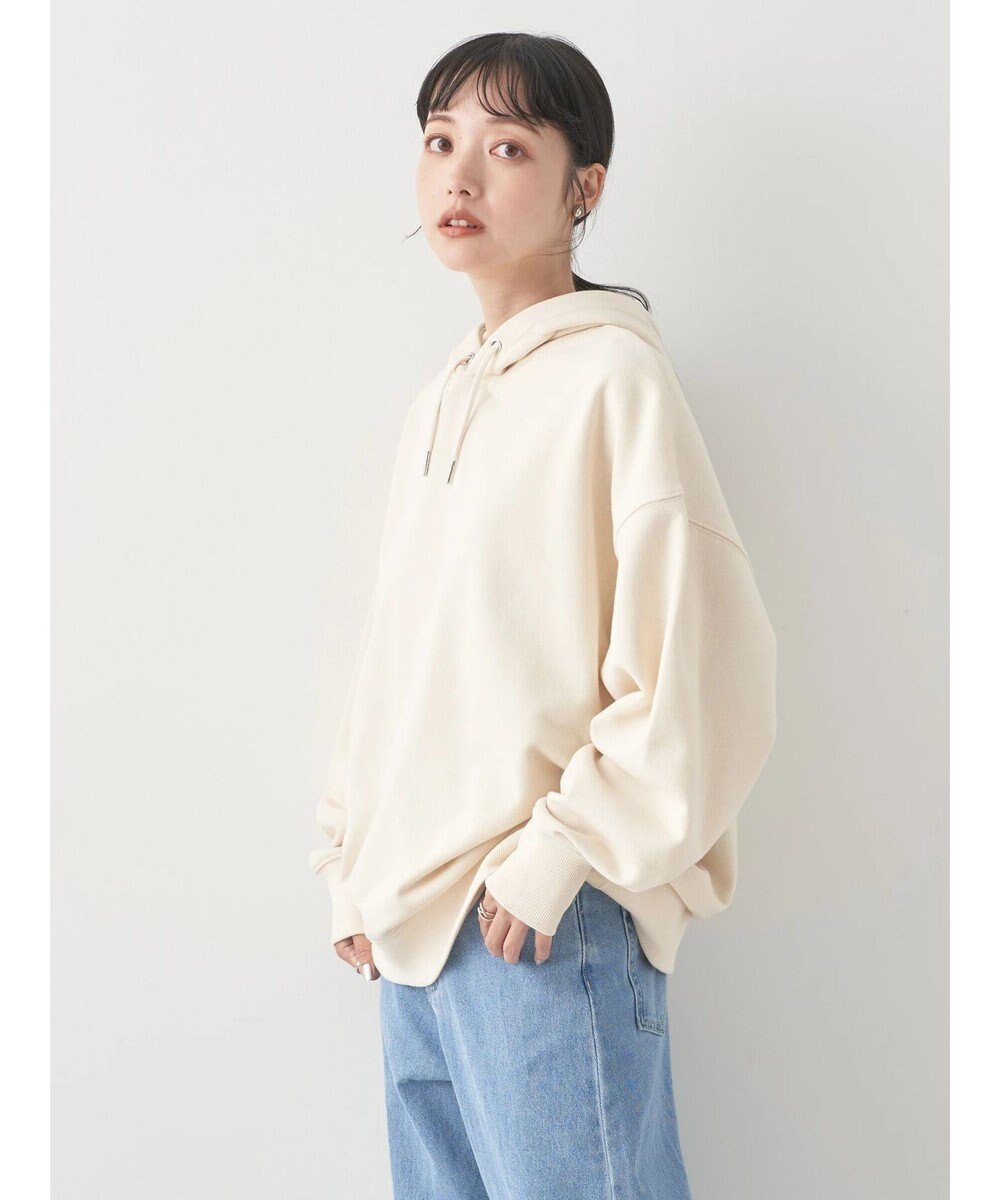 earth music&ecology スウェットルーズパーカー 