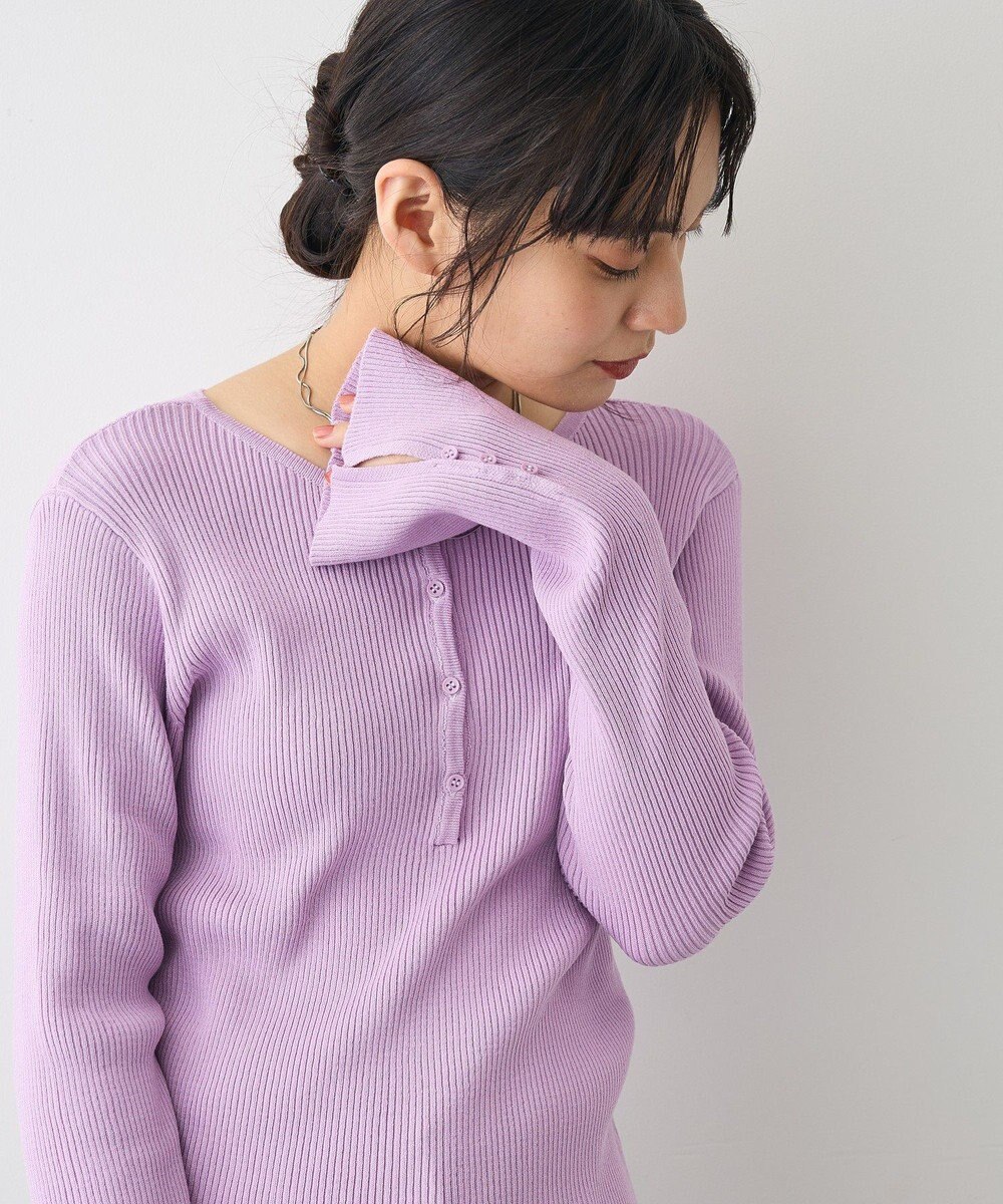 CRAFT STANDARD BOUTIQUE ヘンリーネック袖フレアプルオーバー 