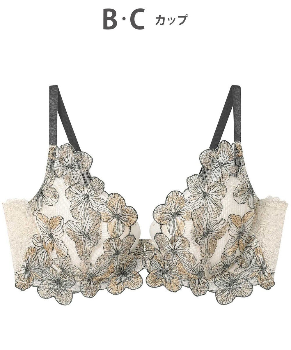 AMPHI ブラジャー ふっくらまる胸キープ 脇高設計 脇・背中スッキリ【Hold Day Bra】 BYJ311 アンフィ／ワコール 