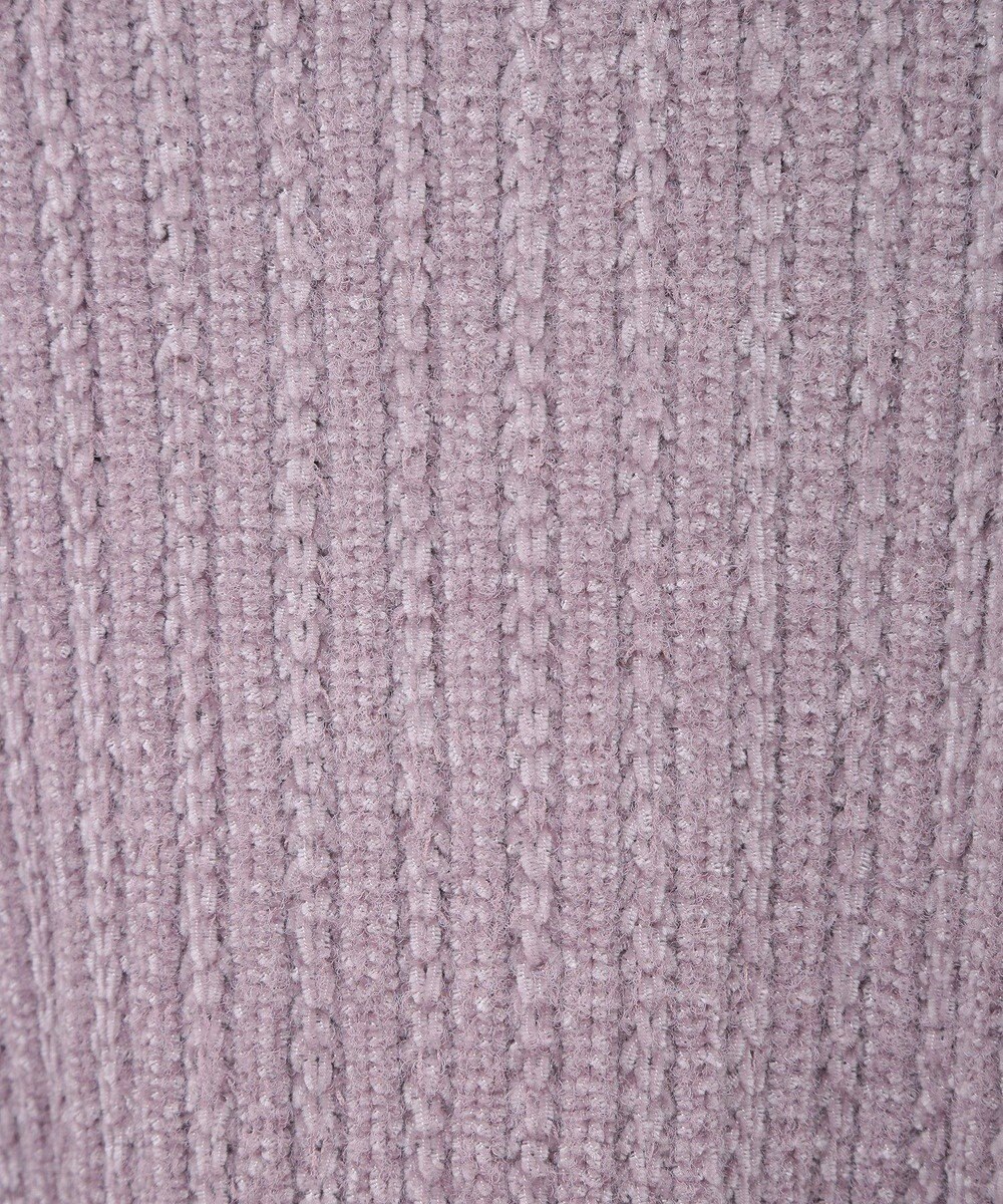 earth music&ecology 透かしベロアモールプルオーバー 