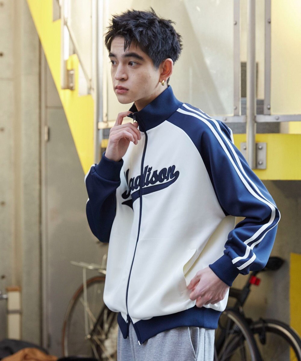 WEGO 【ユニセックス着用ITEM】ラグランライントラックジャケット 