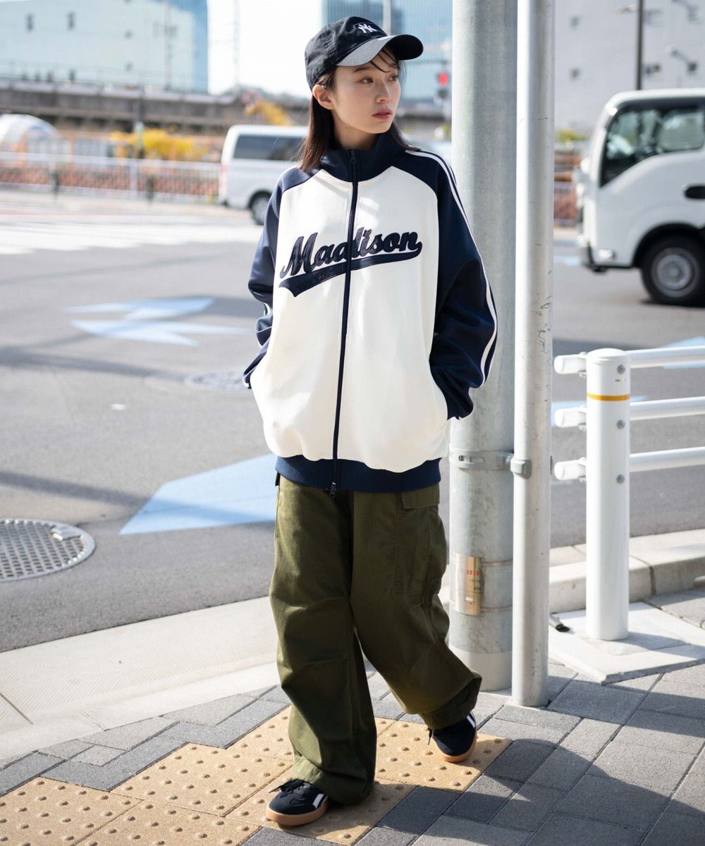 WEGO 【ユニセックス着用ITEM】ラグランライントラックジャケット 