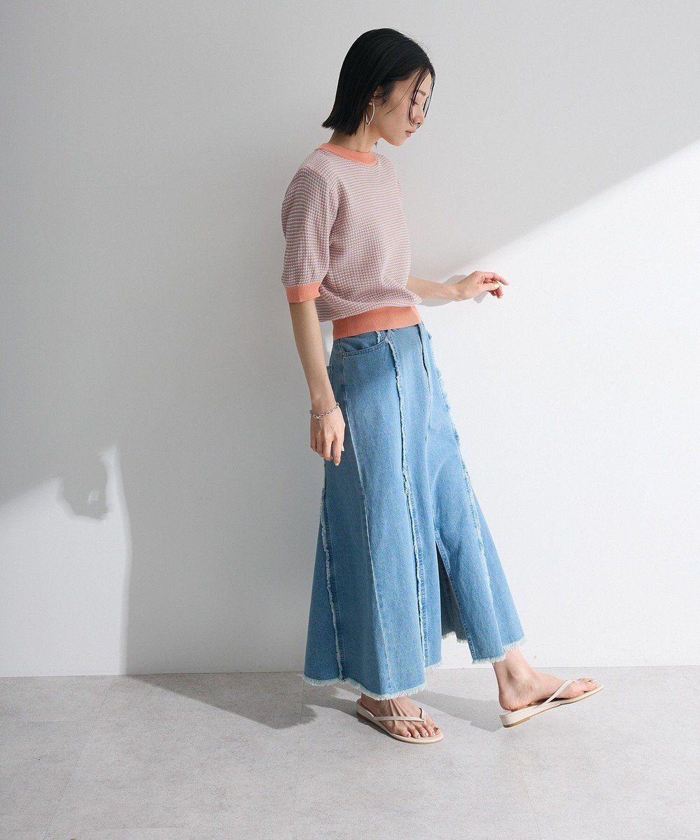 Green Parks ・ｓｗｉｎｇ　ｂｙ　マルチカラージャカードニット 