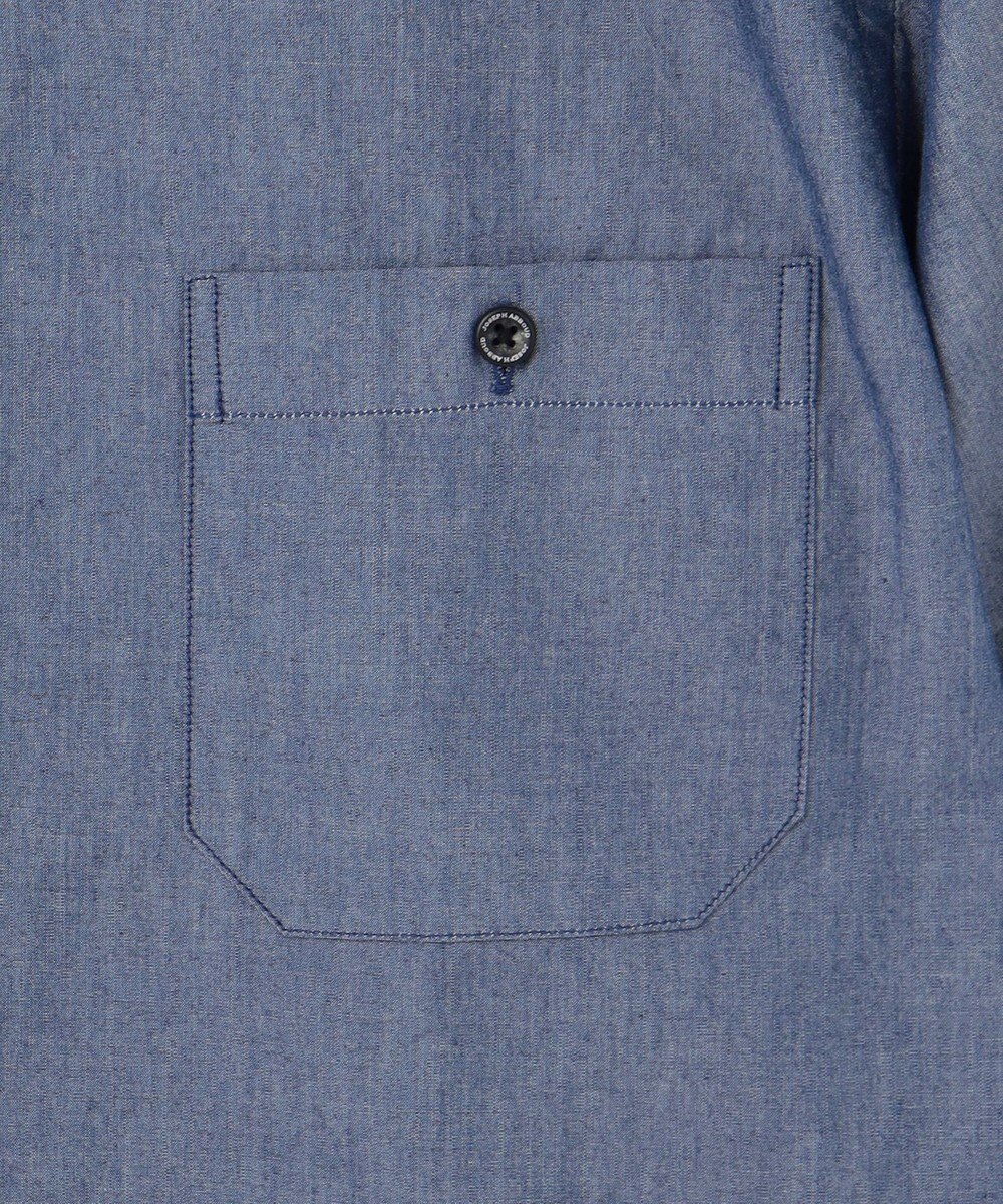 JOSEPH ABBOUD クールビズ【新作・環境配慮型素材】サスティナブルファブリック ビオグレースシャンブレー シャツ 