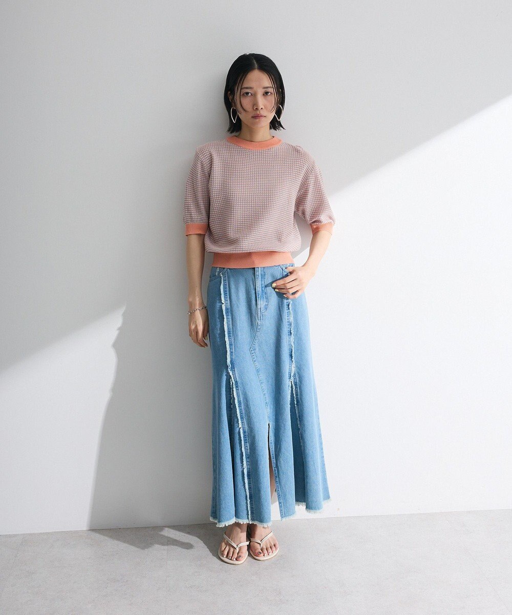 Green Parks ・ｓｗｉｎｇ　ｂｙ　マルチカラージャカードニット 