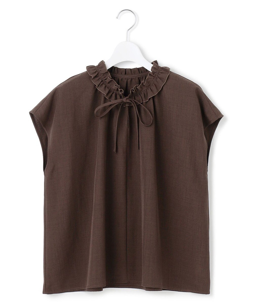 23区 【WEB&一部店舗限定】ライトタンブラー ギャザー フリル ブラウス 